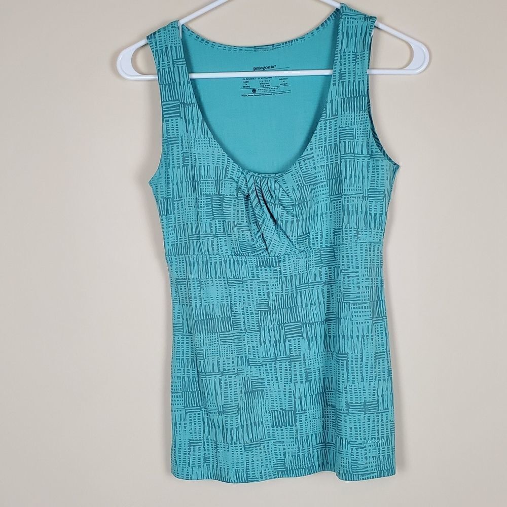 Patagonia Blue/Green Bandha Sleeveless Top
